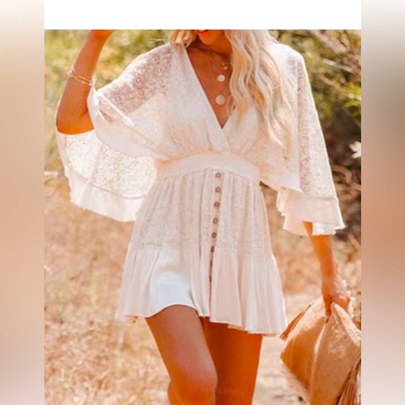 BiBi Dresses & Skirts - Bibi-Lace/Boho Beach 🏖️ Dress